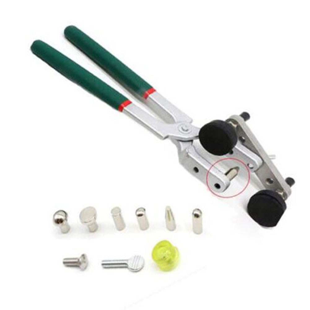 Whychstore Pince de réparation de bosses en métal pour panneau de voiture, outil de redressement des bords de porte sans peinture, kit ergonomique pour carrosserie automobile
