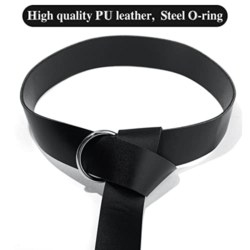 Medieval Halloween Leather Belt Viking Renaissance Reenactment Accessory Pirate Belt Men Women Ring Belt3