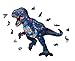 AthlChamp Holzpuzzle, Tolles Geschenk und Spielzeug für Erwachsene und Kinder, Unregelmäßige und einzigartige Form-Puzzleteile, 26 x 26,7 cm, 200 Teile, Dinosaurier, Medium