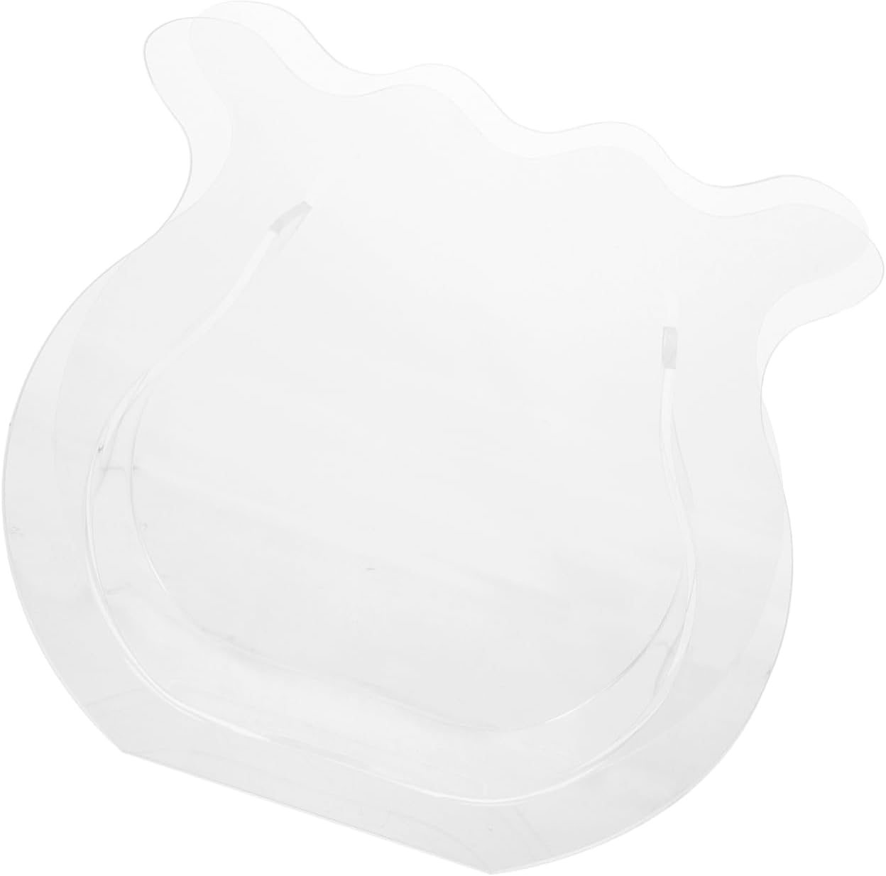 PRETYZOOM Transparent Fish Tank Vase 7.87X7.48X1.96In Clear Acrylic Multi-Function Flower Pot for Home Office Desk Living Room Decor Wedding Centerpiece