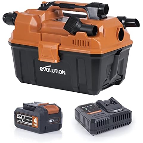 Evolution Power Tools R11VAC-Li Kabelloser Nass- und Trockensauger und Staubabsauger mit leistungsstarkem Motor, Gebläsefunktion - 4 Ah Akku Cover