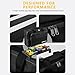 UPELLA Guitar Pedal Board with Carry Bag Hook Loop, 15'' x 8.66'' Aluminum Alloy Lightweight Guitar Effect Pedalboard, Black