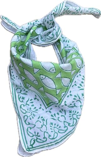 100% Organic Cotton Bandana Moselle, Bandana Scarf, Paisley Design Scarf, Unique Design Hand Printed Paisley Design Cotton Scarf, Cotton Bandana For Men and Women, Best Gift For Men And Women.