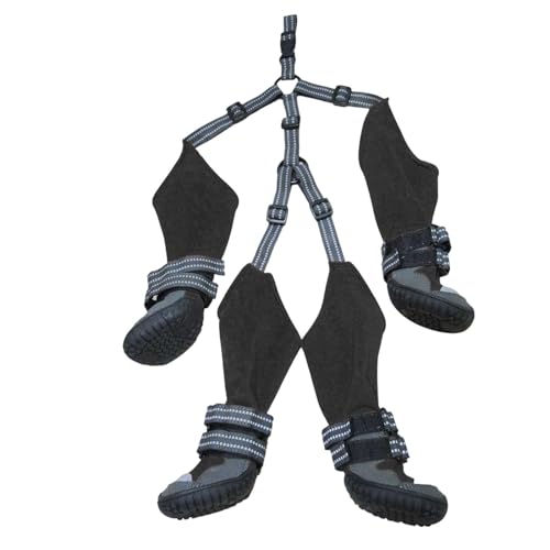 Botas para Perros Zapatos para Mascotas | Botas Impermeables Antideslizantes para Perros | Protectores de Patas Ajustables, Botas con Tirantes para Perros pequeños, medianos, Nieve y Lluvia