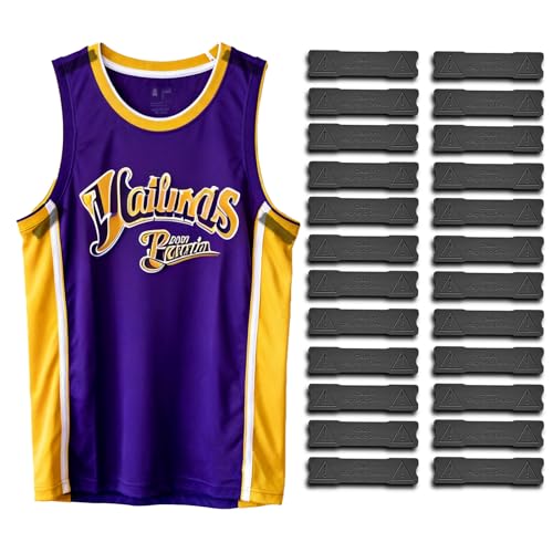MSKEI Magnet Jersey Hanger for Wall, Invisible No-Drill Display for
