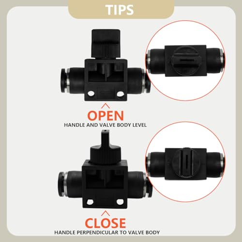 Válvulas de control de flujo de aire Bwintech OD 10mm para evitar fugas neumáticas 5