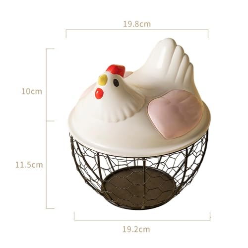 Cesta para huevos portátil que evita roturas y decora tu encimera 7