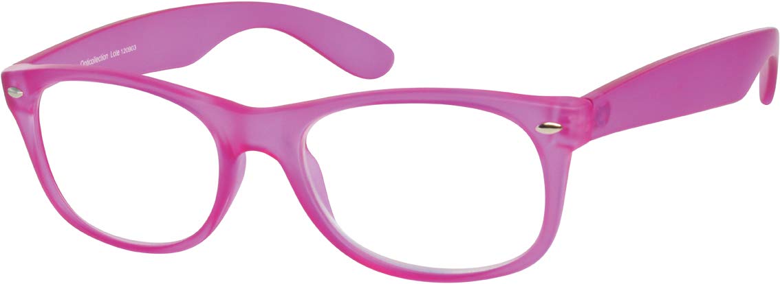 L64 Opticollection Gafas de Lectura para vista cansada con Funda Neopreno a juego Hombre | Mujer | Lentes Graduadas para Presbicia: +1/ +1.5/ +2/ +2.5/ +3/ +3.5 (+1.50, Rosa)