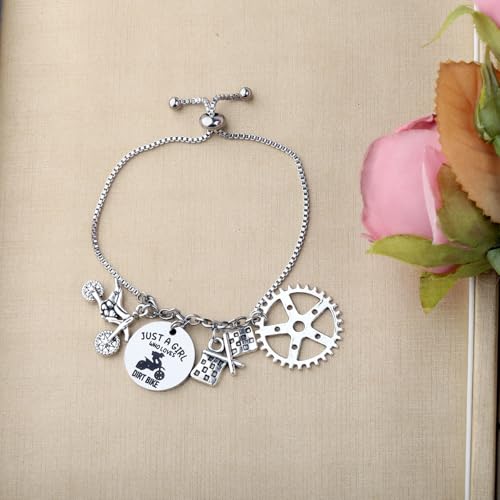 MAOFAED Dirt Bike Gift Motocross Gift Just AGirl Who Loves Dirt Bike Bracelet Gift For Her Dirt Bike Lover Gift3