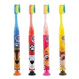 GUM - Cepillo Dental Infantil Paw Patrol (1 Pieza) - Con Luz de 1 Minuto y Cerdas Suaves - Mango Ergonómico para Niños
