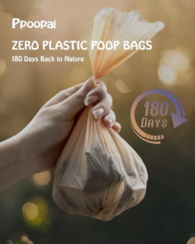 Image of Dog Poop Bags 300 Count (30 Rolls), Leak Proof Bags | Extra Thick 18 Micron, 14 inch Long Easy Tie, Star-Sealed Bottom for Better Leak Protection, Fits Standard Dispensers