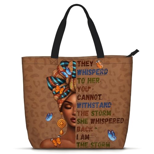Bolso Tote para Mujer Negro con Asa y Cierre miniatura 1