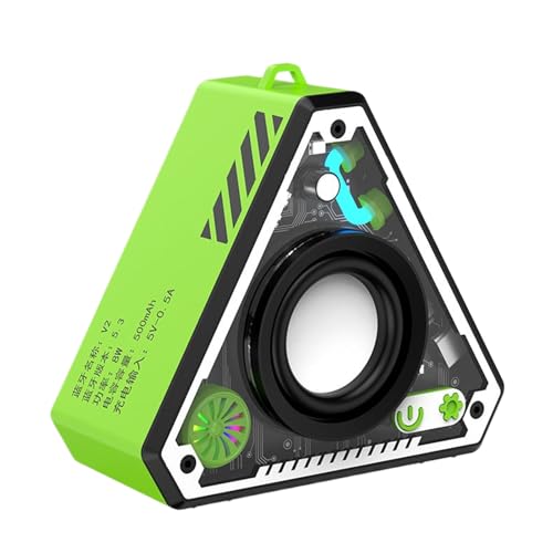 Altavoces Exteriores - Amplificador De Audio Pequeño Inalámbrico - Altavoz Portátil con Amplificador de Graves y Sonido Estéreo Recargable para Playa, Camping y Ducha
