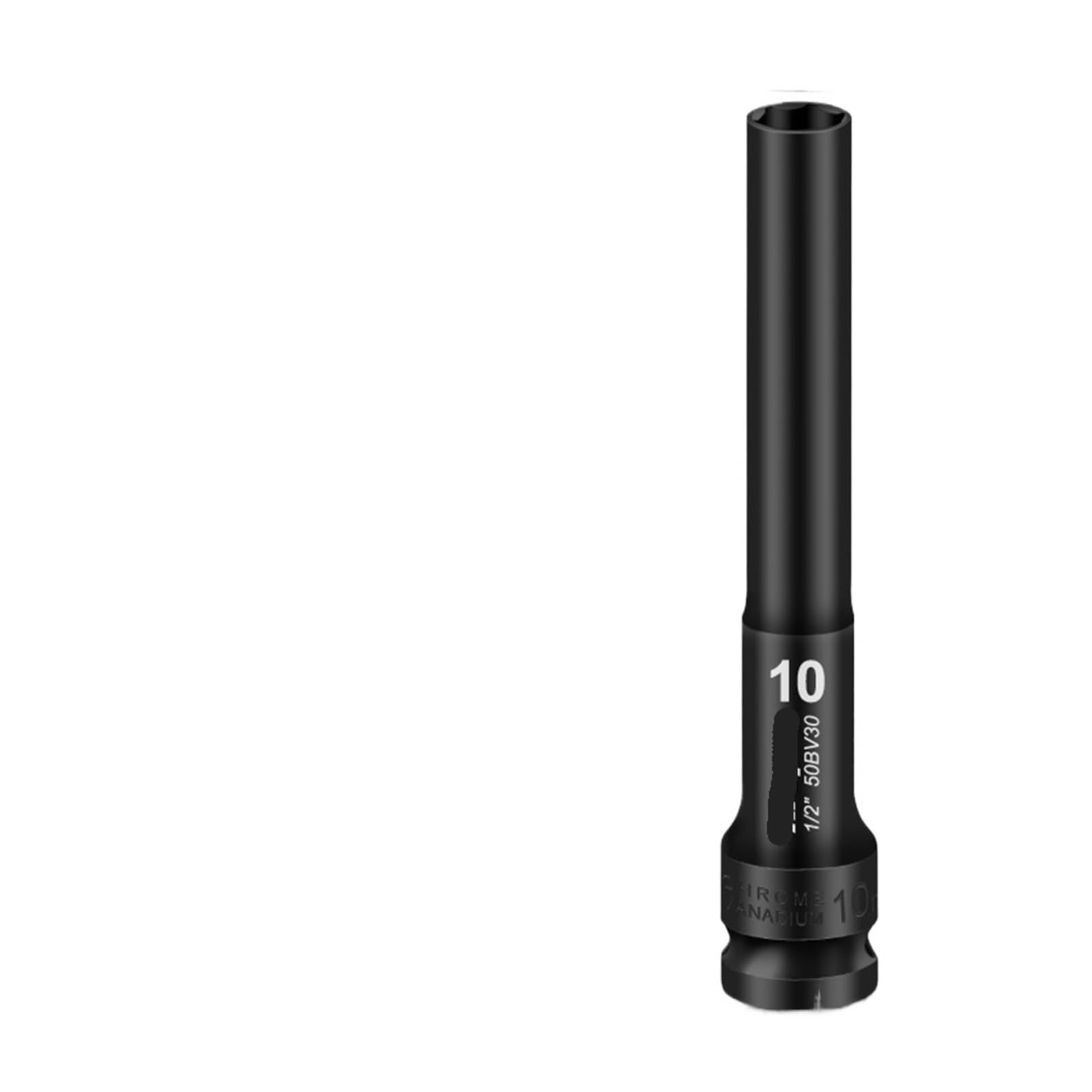 QXYSLHKC 1/2 Drive Wrench Hex Head 8-24mm Adapter Spanner Converter Deep Impact Socket Tire Removal Tools(10MM)