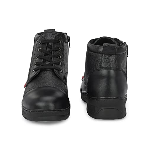 Image of KAVACHA Police Boots /Pure Leather /Super Comfortable /Light Weight for Full Day wear