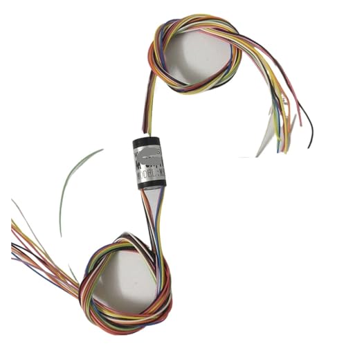 Anillo colector ultrapequeño de 8.5mm de diámetro y 12 vías con conector en U