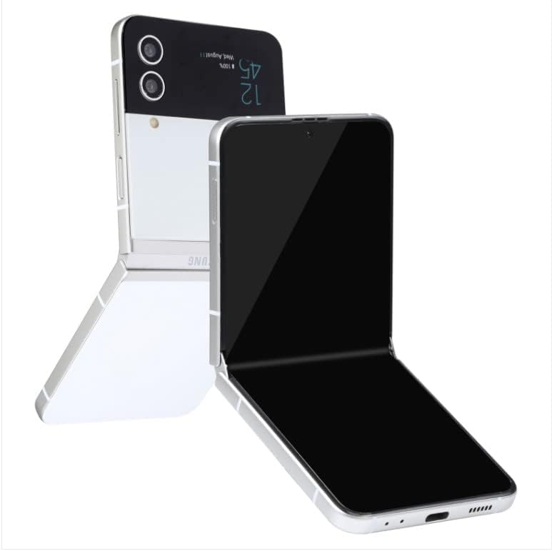 Samsung Galaxy Z Flip 4 SM-F721U1 Factory Unlocked 256GB White A+ (Renewed)