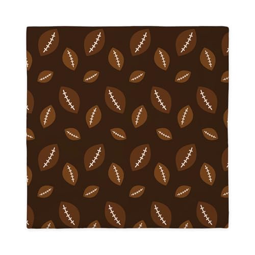 CafePress Football Pattern Sports Ball Queen Duvet Cover, Printed Comforter Cover, Unique Bedding