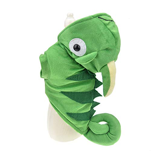 Fladorepet caméléon Costume de chien pour l'hiver en polaire pour animal domestique Chat Manteau...