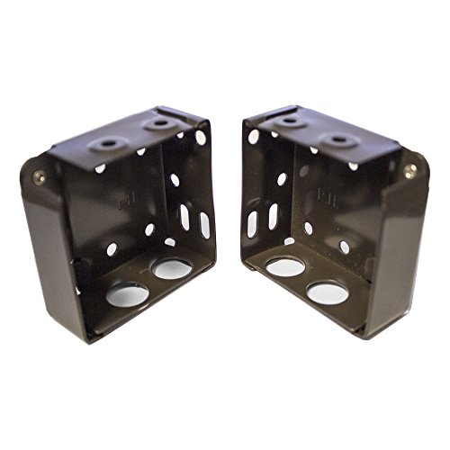 High Profile Box Mounting Bracket Set for Window Blinds - Bronze