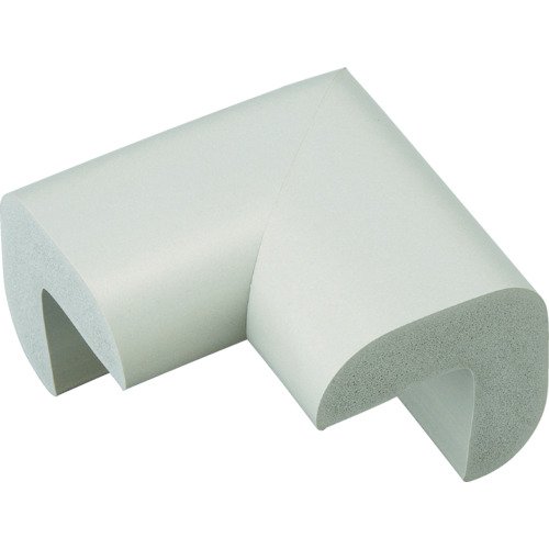 TRUSCO(トラスコ) 安心クッション コーナー用 油面接着 細 1個入 ライトグレー TAC69YS