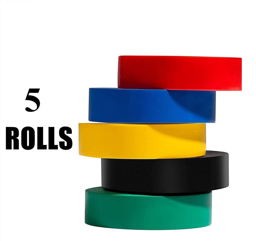 Image of CARE 'N' TOUCH Electronic Spices Electrical Insulation Tape, 8 mtrs, Assorted Colour-MIX PACK OF 5