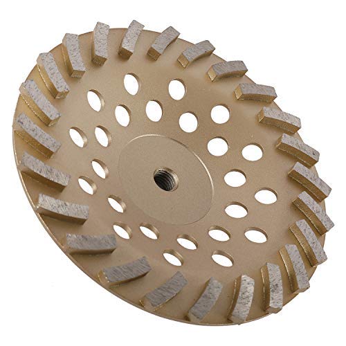 7" Grinding Wheels for Concrete and Masonry 24 Turbo Diamond Segments 5/8"-11 Arbor