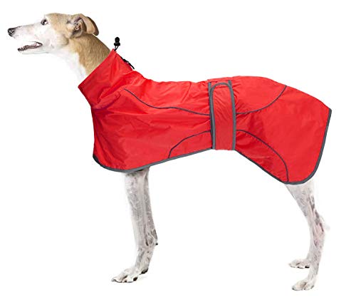 Ctomche Chaleco impermeable ajustable para perro, resistente al agua, ligera con bandas...