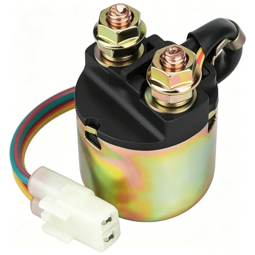 AurLunUs Starter Solenoid Relay for Honda TRX90 TRX200 TRX300 TRX350 TRX400 TRX420 TRX450TRX500 TRX520 TRX650 TRX680 Rancher FourTrax Foreman ATV 35850-HM7-000