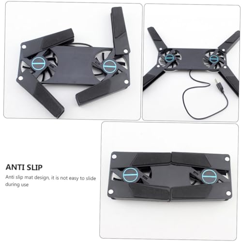 VALICLUD base refrigerante plegable para portátil con 2 ventiladores USB miniatura 3