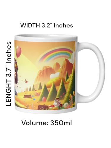 Image of Better Gift Flowers Happy Hug Customized Mug, Round Shaped Multicolor Themed Coffee Mugs, Mug for Gifting, Gifting Items for Family, Friends & Closed Ones