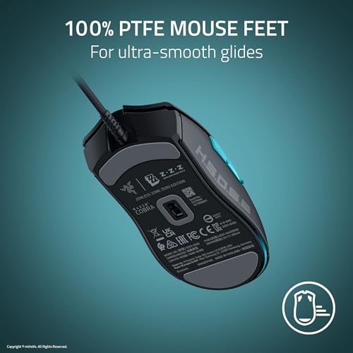 Image of Razer Cobra Wired Gaming Mouse: 58g Lightweight - Gen-3 Optical Switches - Chroma RGB Lighting Underglow - 8500 DPI Optical Sensor - 100% PTFE Mouse Feet - Speedflex Cable - Zenless Zone Zero Edition