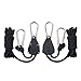 MAXSISUN 1/8” Adjustable Heavy Duty Rope Clip Hanger, Grow Light Ratchet Hanger, 150lbs Weight Capacity (2 Pairs Hangers)