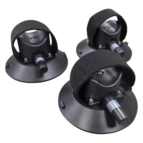 JISADER Portabicicletas de techo para coche, 3 piezas, con ventosas, fácil instalación, repuesto profesional, nailon, negro