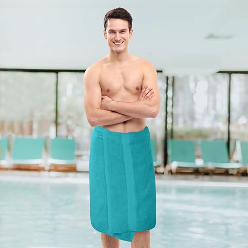 Image of Utopia Towels 6 Pack Medium Bath Towel Set, 24 by 48 Inches, 500 GSM 100% Ring Spun Cotton, Lightweight and Highly Absorbent Quick Drying Premium Towels for Hotel, Spa and Bathroom, Turquoise