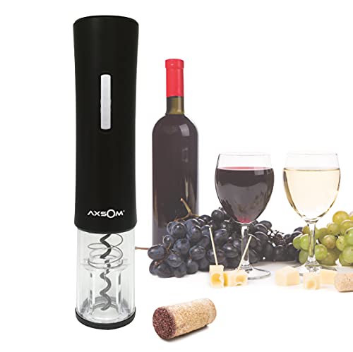 AXSOM ELECTRONICS TAMALEC Sacacorchos Eléctrico Inalámbrico, Abre Vino Automático Profesional, Abridor Botellas Eléctrico Fabricado con ABS Ultra Resistente Cover