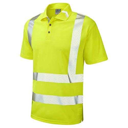 Polo haute visibilité classe 2 Broadsands Coolvis t-shirt de travail jaune fluo