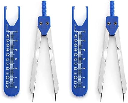 Coairrwy EKG ECG Caliper Electrocardiograma Divisor, Paquete de 2 Herramientas de MedicióN ECG Calipers para Electrocardiograma Divisor de Dibujo