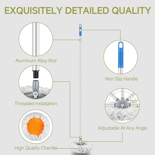 Dzgkgm RV AWNING CLEANING MOP Rv Cleaning Brush Extendable Pole, Awning Mop Tool For Camper, Awning Cleaner thumb #4