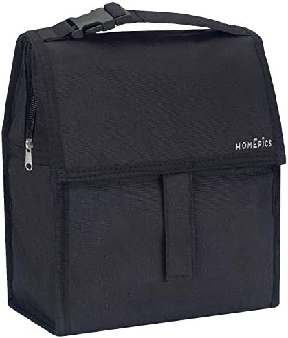 Premium Quality Freezable Lunch Bag / Bottle and Can Cooler 10inch stays cold up to 10 hours with built in ice gel packs Foldable & Reusable, includes Adjustable carrying Strap for easy carry