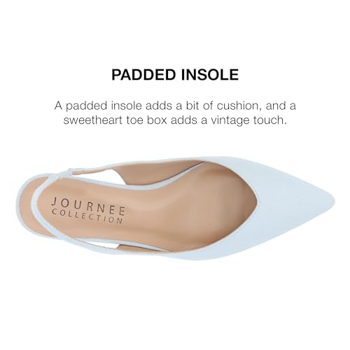 Kitten Heel Pumps by Journee Collection in Faux Leather4
