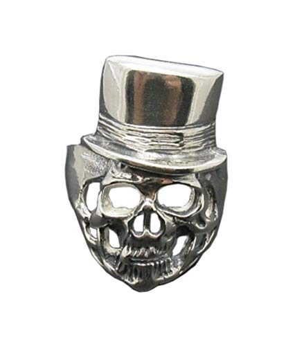 Bague crâne argent 925 massif R000807 finis les bijoux qui verdissent