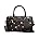 Coated Canvas - Disco Star Print - Black