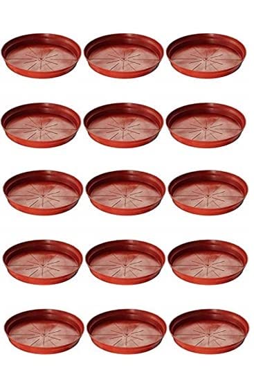 Pankaj Nursery Plastic Bottom Tray Saucer, Plate 8" Suitable for 10 inch, 12 inch, Round Pot, Terracotta Color Set of 15 Pieces (B09Y3B2WTQ) Amazon Price History, Amazon Price Tracker