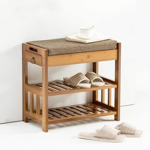 Banc de rangement pour chaussures d'entrée au design épuré - 5