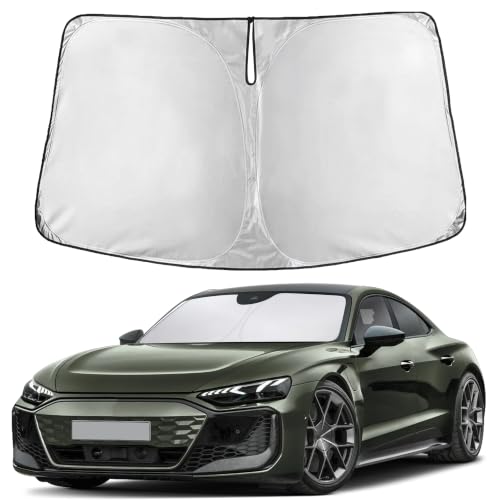 Image of EcoNour Windshield Sunshade Compatible for Audi RS e-tron GT 2022-2023 2024 2025, Sun Visor for Front Windshield & Window Sun Shade Cover, UV Heat Blocker & Protector, Car Accessories