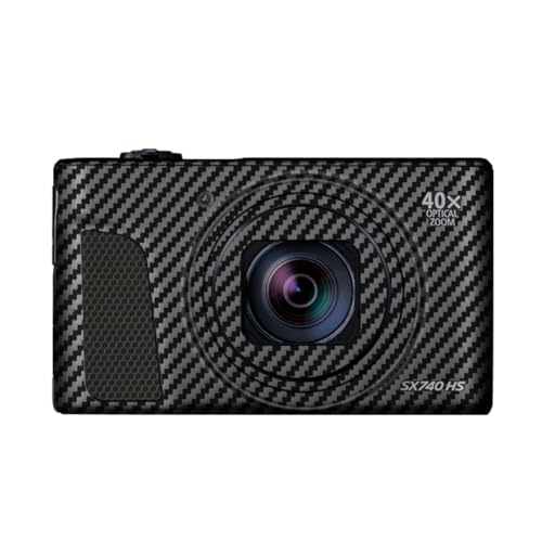 Film anti-rayures pour Canon PowerShot SX740 HS : protection durable en vinyle adhésif noir