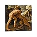 Produktbild HAATTI Hercules Fighting with The Nemean Lion By Francisco De Zurbaran Giclée-Papier-Poster, helle klare Leinwand, Wandkunst, dekoratives Schlafzimmer, modernes Zuhause, Kunstwerk, 50 x 50 cm