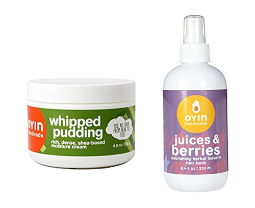 OYIN 4 oz. Whipped Pudding Rich Dense Moisture Cream and OYIN 8.4 oz. Juices and Berries Herbal Leave-In Hair Tonic