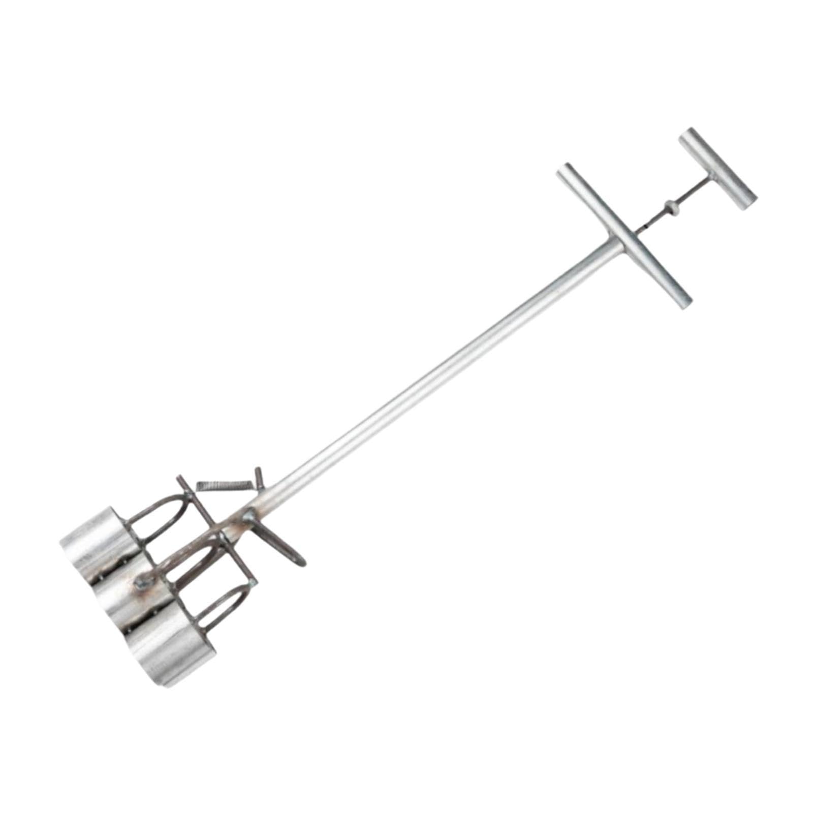 Sembradora Manual de Jardín para Semillas de Hortalizas Y Bulbos. Herramienta de Presión para Plantar Bulbos de Jardín. Tubo con Diseño Ergonómico. Ad, 6 Hoyos, tal como se describe